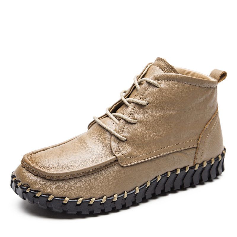 Botas de piel auténtica para m - Oxford Lace Up Women reseña y precio
