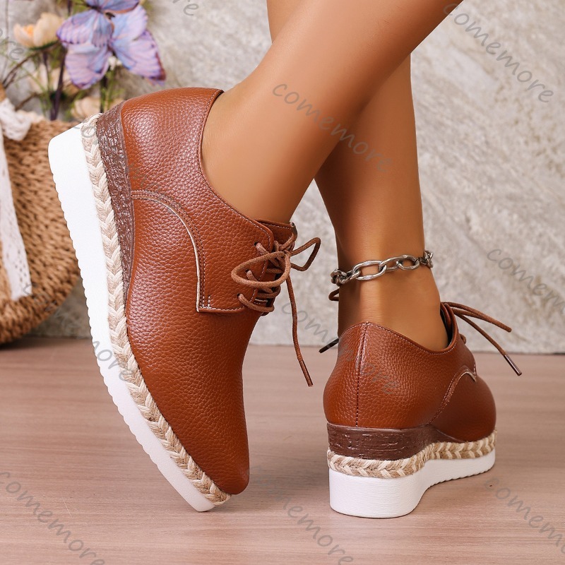 Zapatos Oxford de Plataforma c - Oxford Lace Up Women reseña y precio