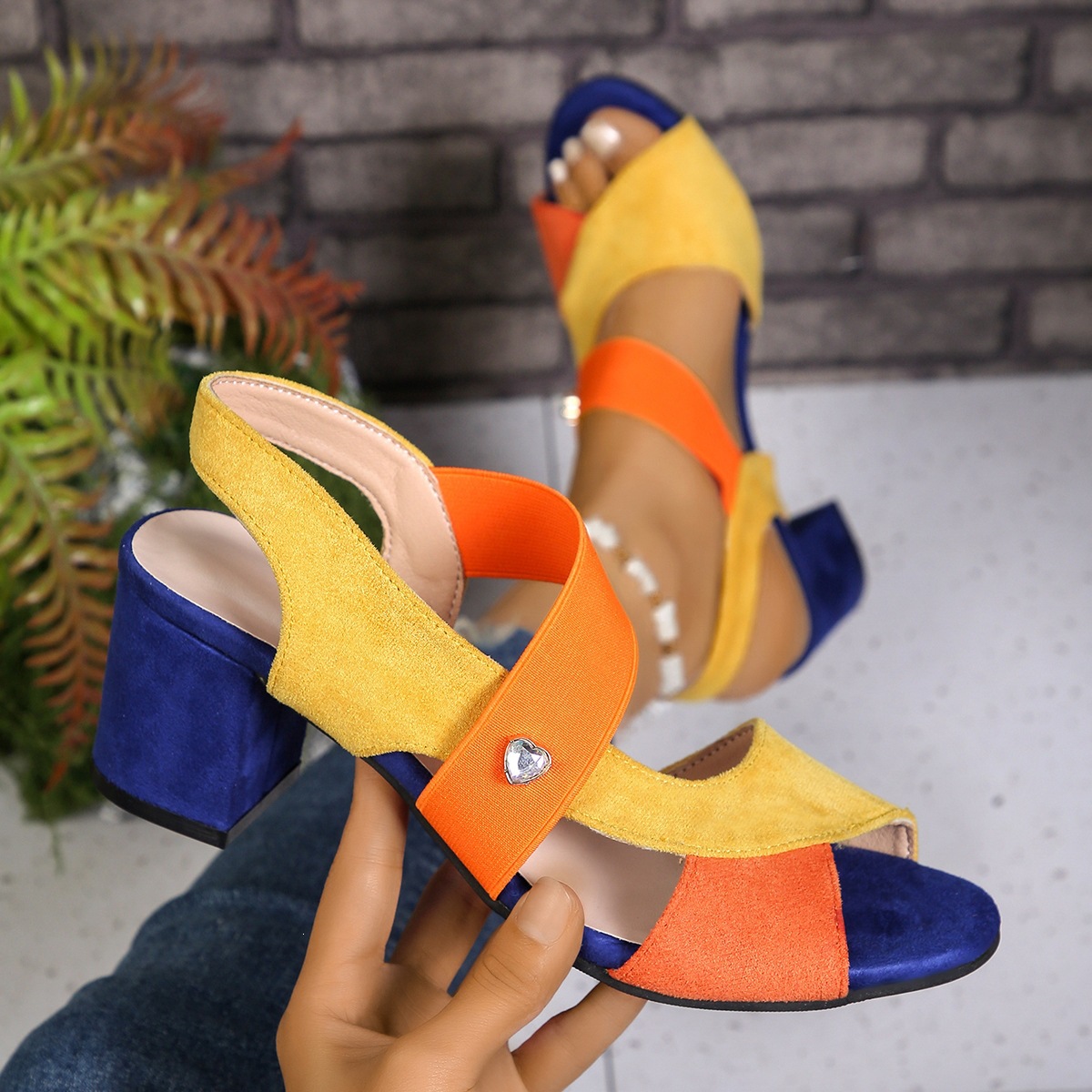 Sandalias de tacón medio con b - Women'S Shoes Quality reseña y precio