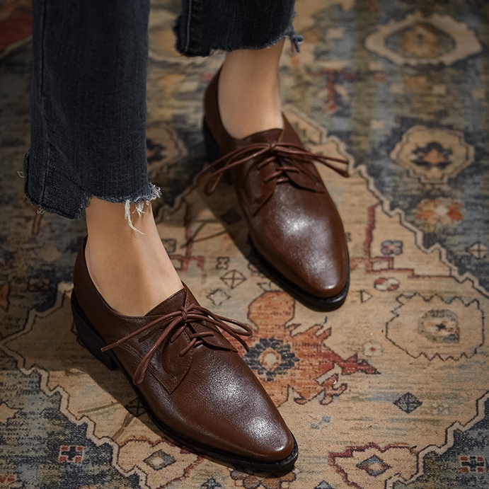 Zapatos de mujer de cuero de v - Oxford Lace Up Women reseña y precio
