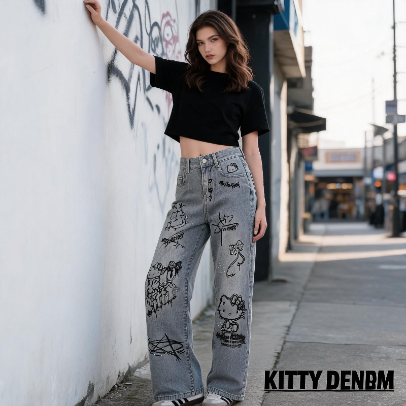 Jeans de Mujer con Estampado d - Women Shoes Xxl reseña y precio