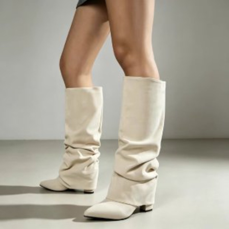 Botas largas de tacón alto pli - Knee High Boots Women reseña y precio