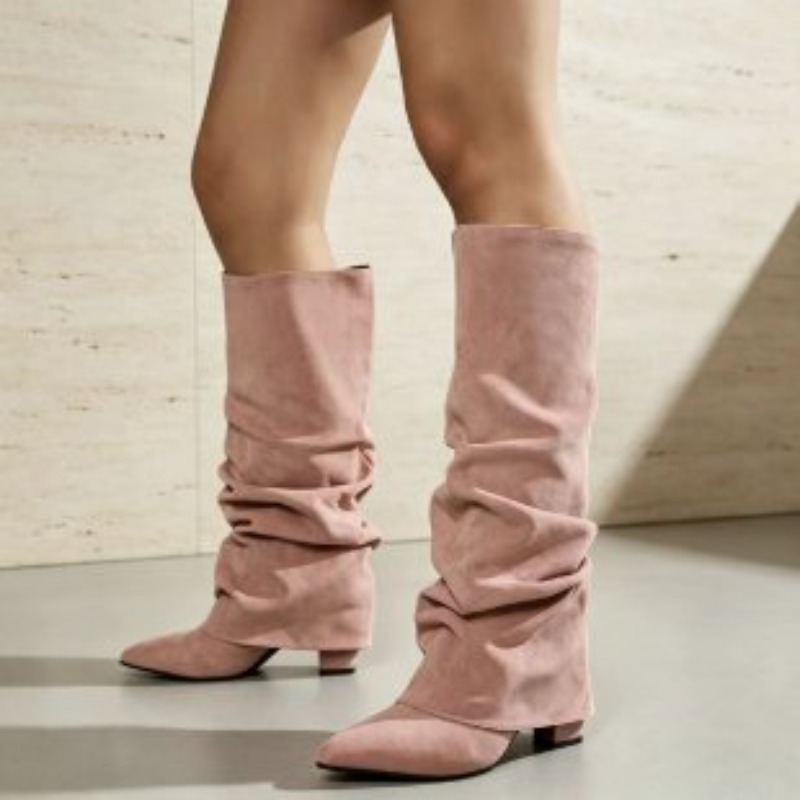 Botas largas de tacón alto pli - Knee High Boots Women reseña y precio