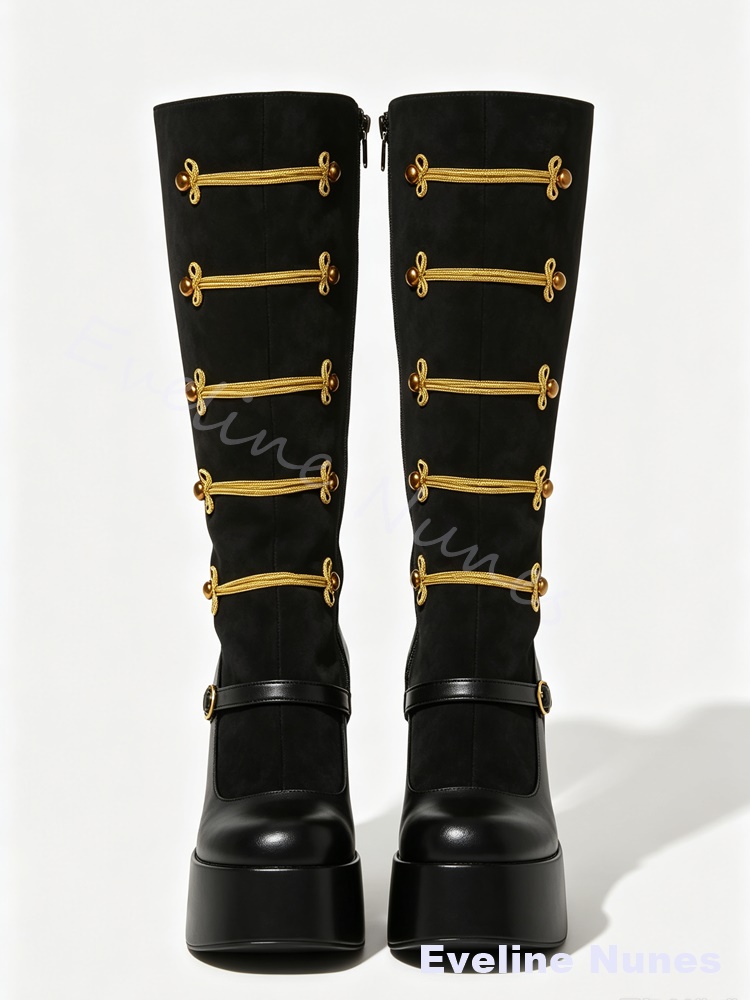 Botas altas hasta la rodilla c - Court Heel Pointed reseña y precio