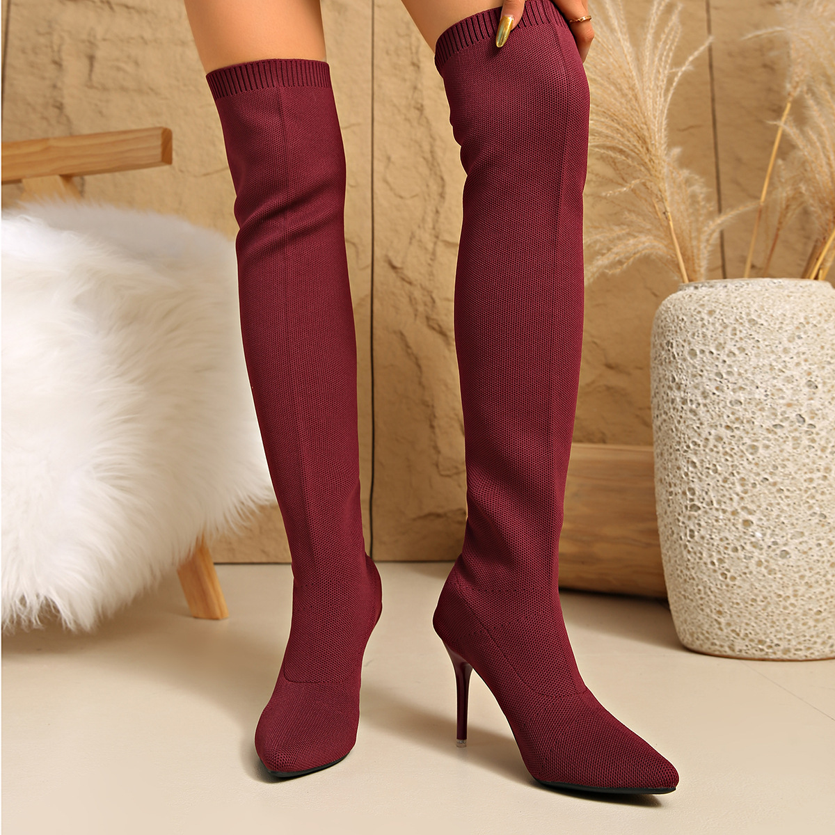 Botas de calcetín hasta la rod - Sock Boot Women reseña y precio