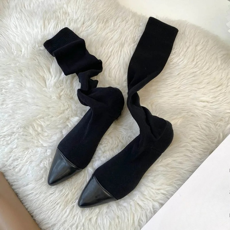 Zapatos de calcetín hasta la r - Sock Boot Women reseña y precio