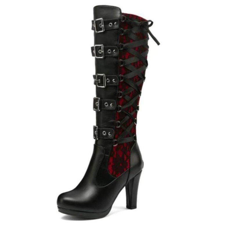 Botas Altas de Estilo Punk Gót - Knee High Boots Women reseña y precio
