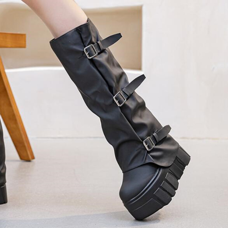 Nuevo 2026 marca de moda Otoño - Knee High Boots Women reseña y precio
