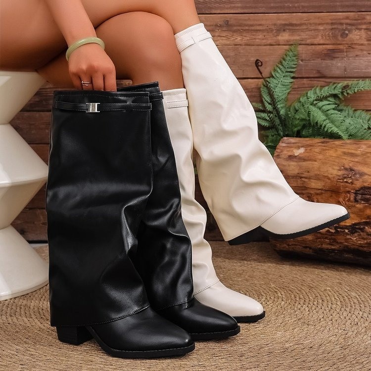Botas de pierna alta europeas  - Sock Boot Women reseña y precio